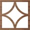 Ekena Millwork Statesman Wood Fretwork Pierced Ceiling Medallion, Walnut, 28"OD x 17 7/8"ID x 3/8"T CMWP28X28X0375STWA - alternate 4